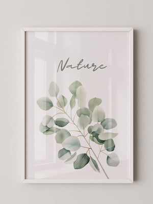 Eukalyptus Aquarell grün