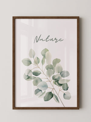 Eukalyptus Aquarell grün