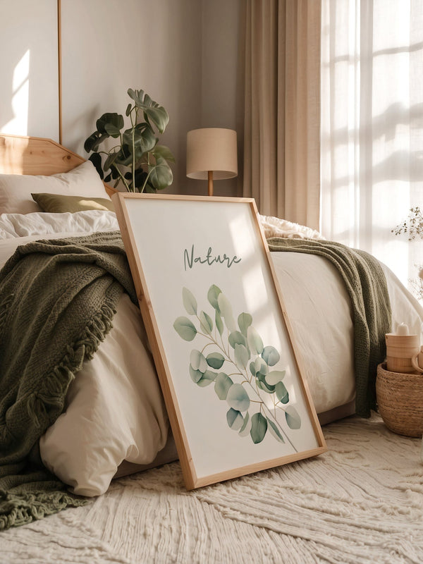 Eukalyptus Aquarell grün