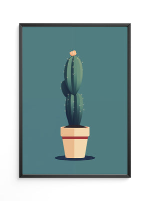 Kaktus minimalistisch illustriert