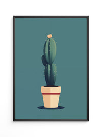Kaktus minimalistisch illustriert