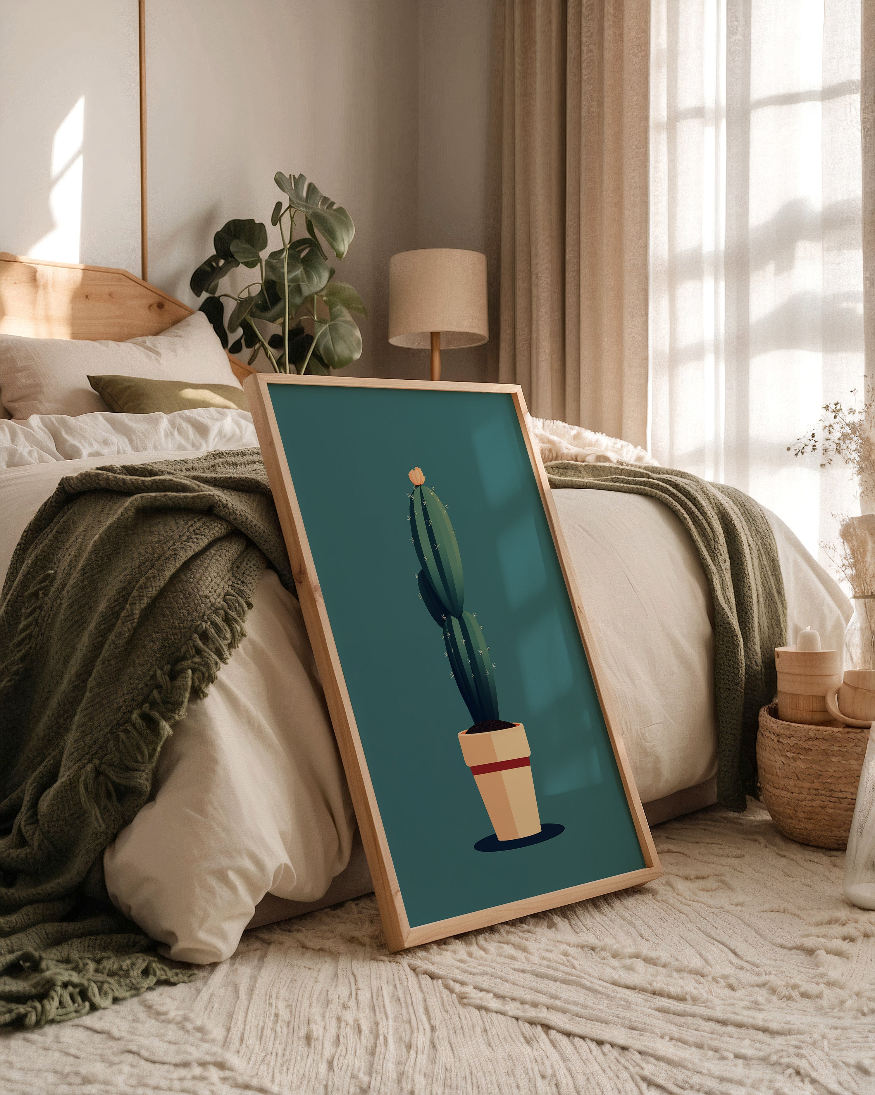 Kaktus minimalistisch illustriert