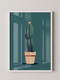 Kaktus minimalistisch illustriert