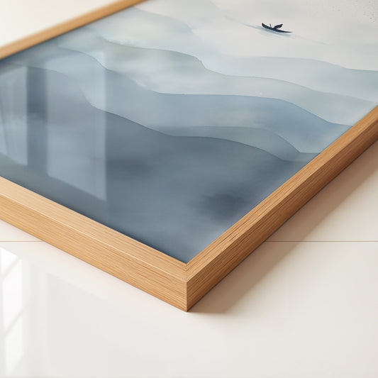 Stiller Fischer Nebelmeer