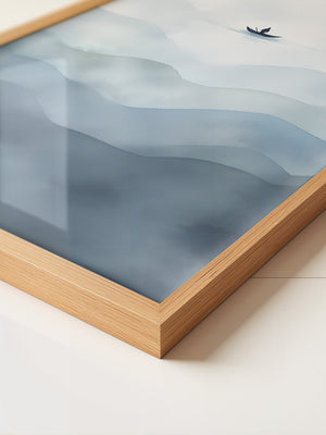 Stiller Fischer Nebelmeer