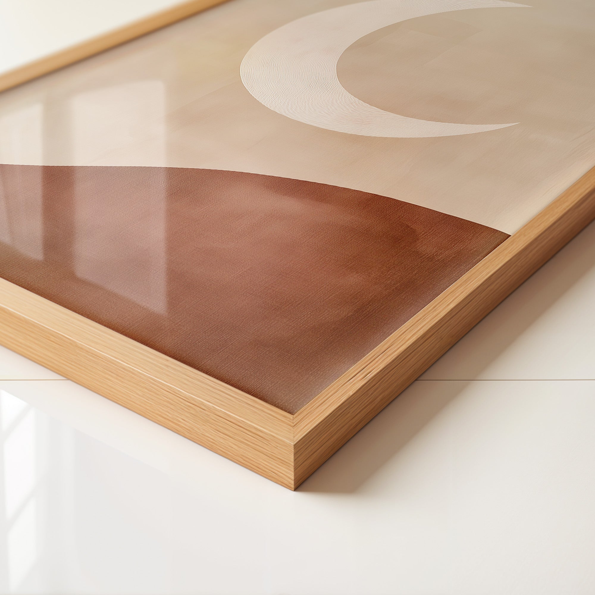 Halbmond Rotbraun Abstrakt