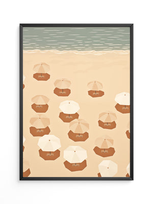 Strand Sonnenliegen Draufsicht