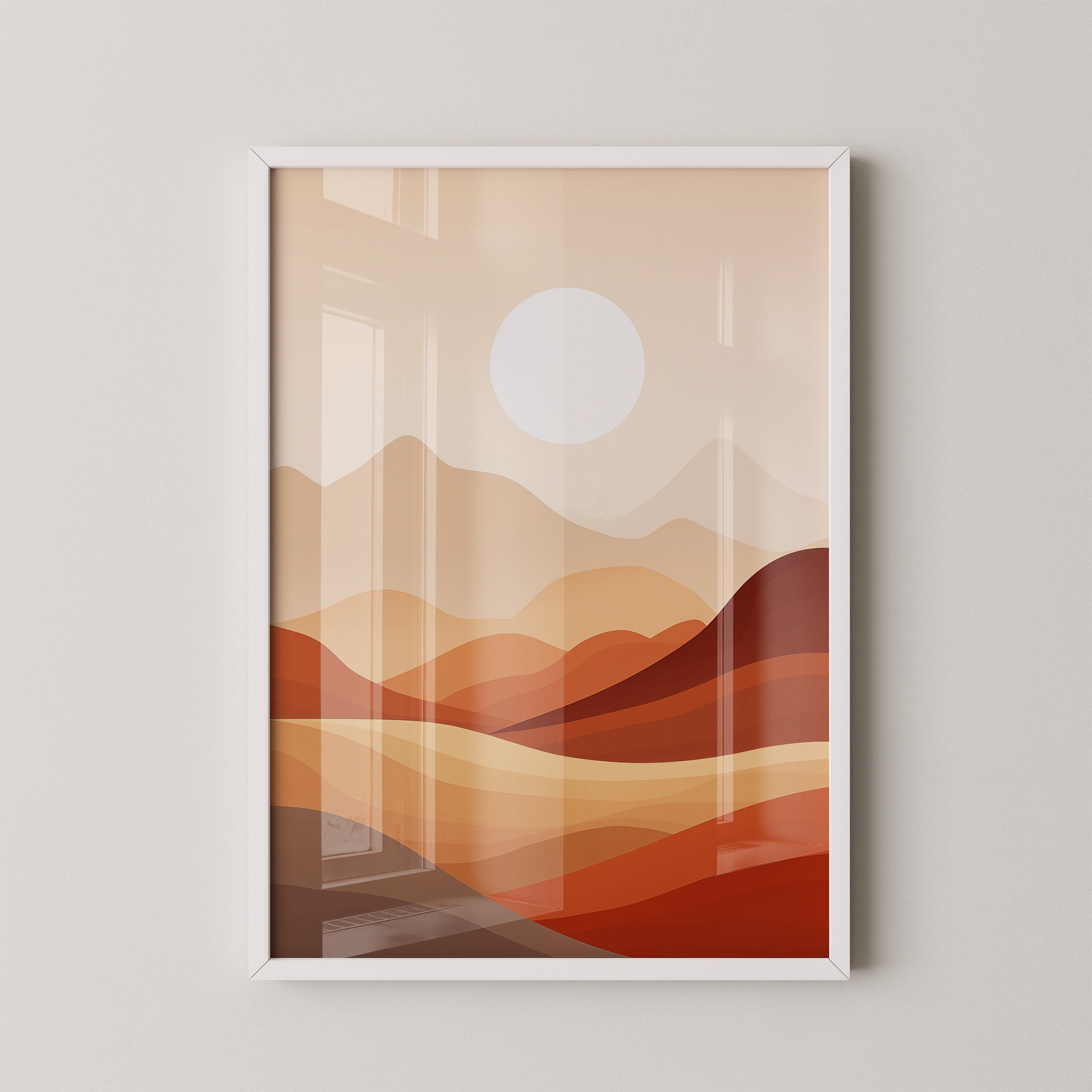 Wüstenlandschaft Abstrakt Farben