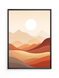 Wüstenlandschaft Abstrakt Farben