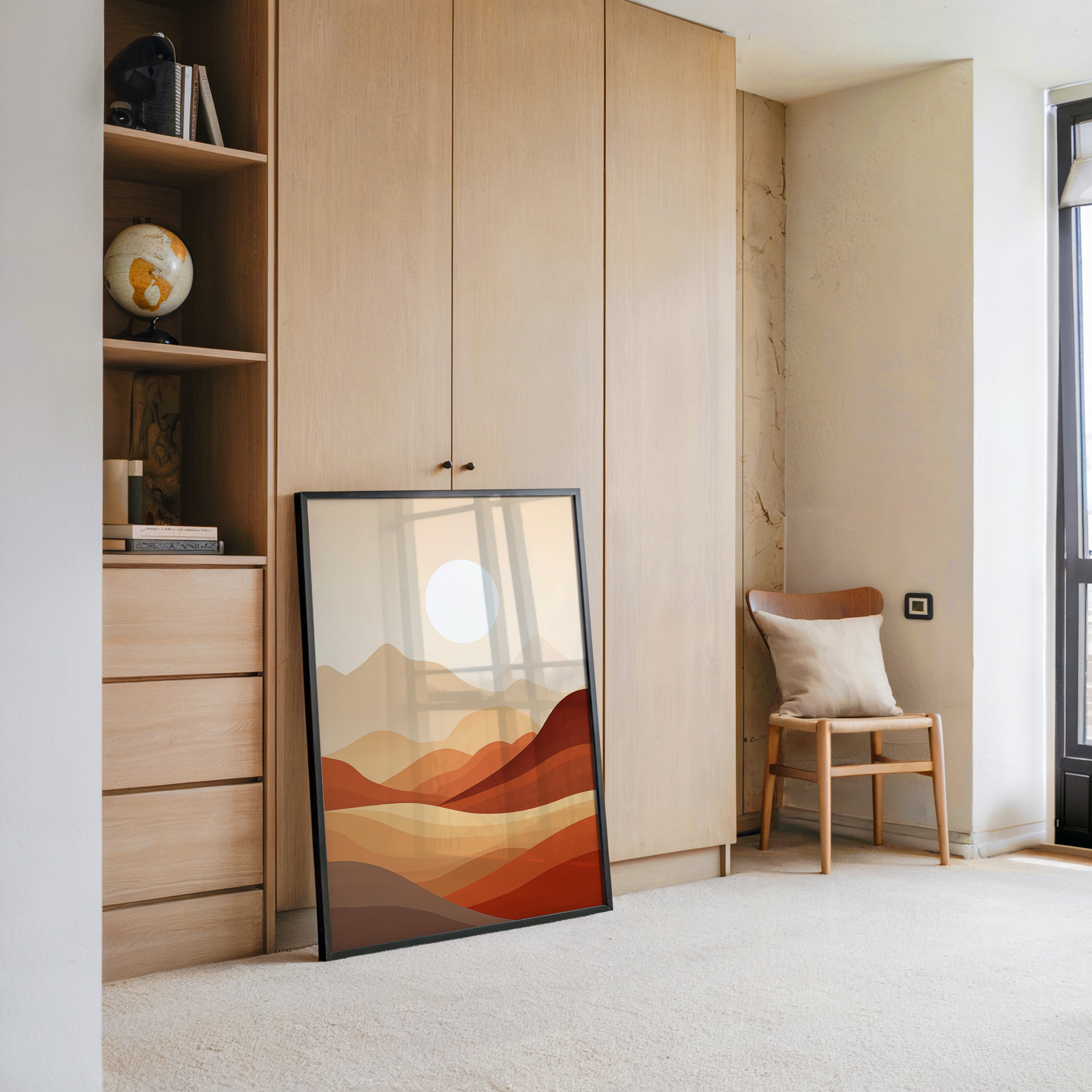 Wüstenlandschaft Abstrakt Farben