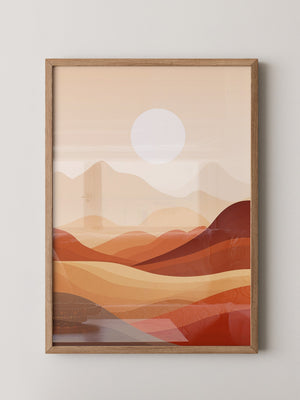 Wüstenlandschaft Abstrakt Farben