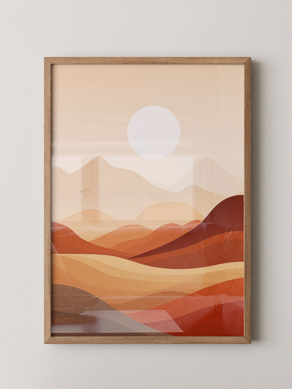 Wüstenlandschaft Abstrakt Farben