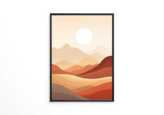 Wüstenlandschaft Abstrakt Farben