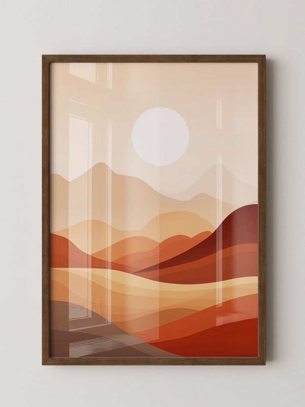 Wüstenlandschaft Abstrakt Farben