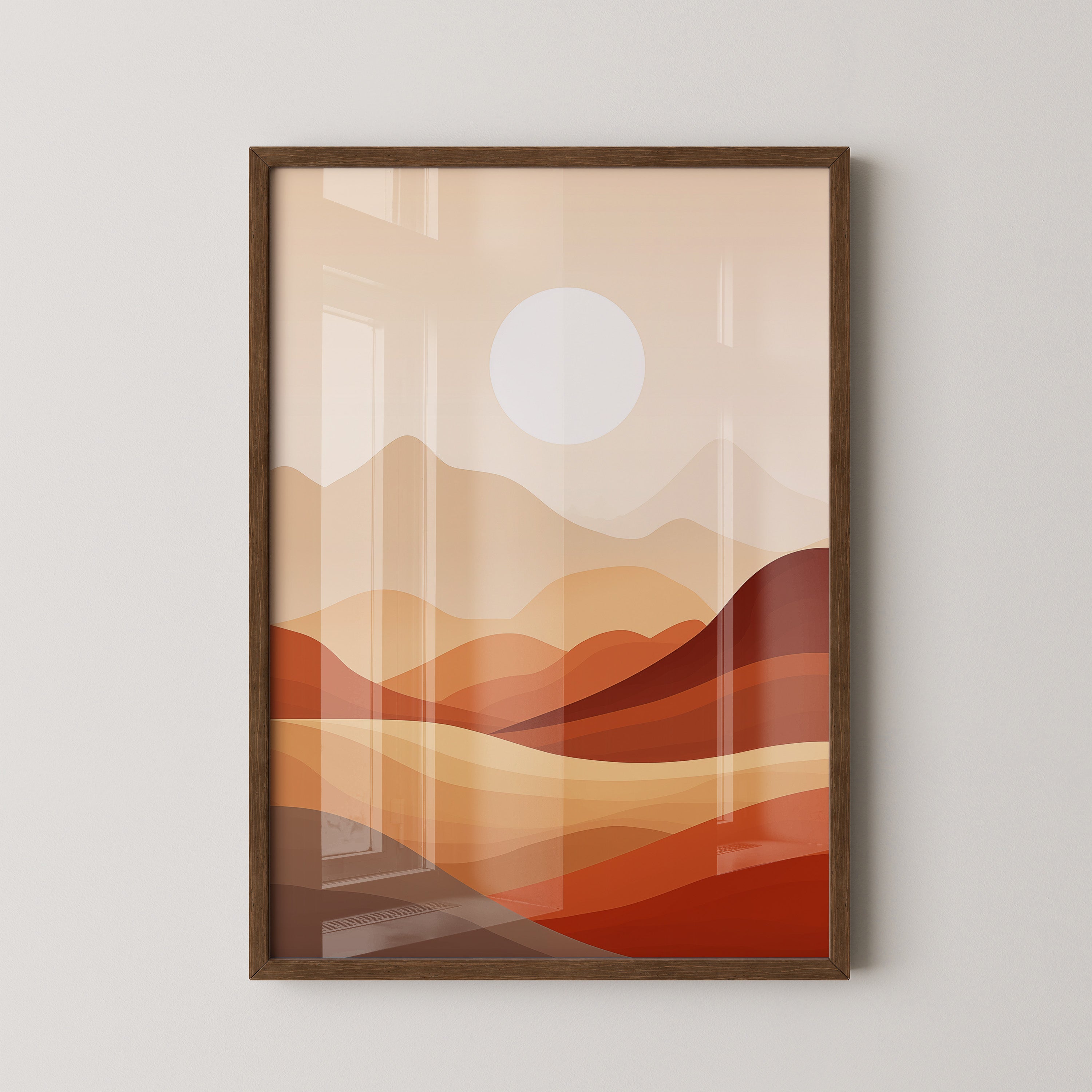 Wüstenlandschaft Abstrakt Farben