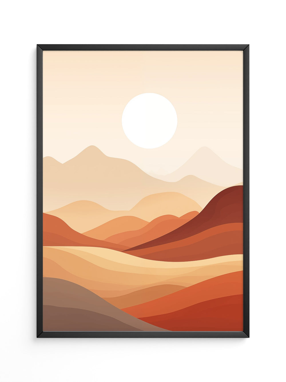 Wüstenlandschaft Abstrakt Farben