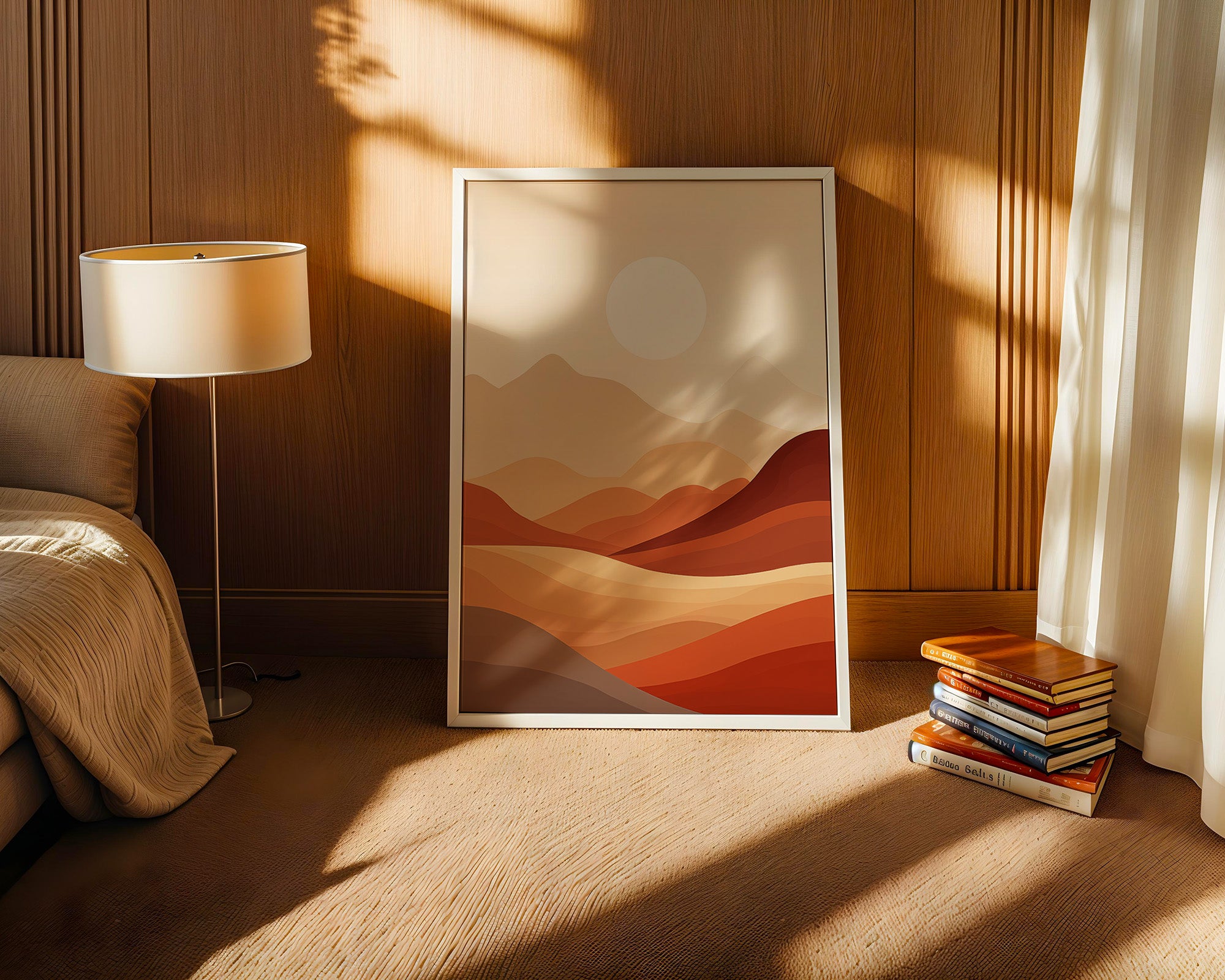 Wüstenlandschaft Abstrakt Farben