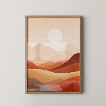Wüstenlandschaft Abstrakt Farben