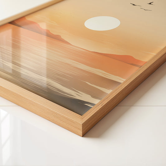 Sonnenuntergang Vögel Silhouetten