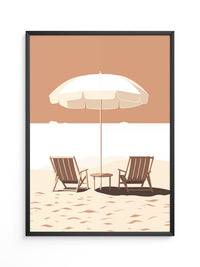 Strandstühle Schirm Minimalistisch
