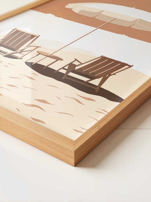 Strandstühle Schirm Minimalistisch