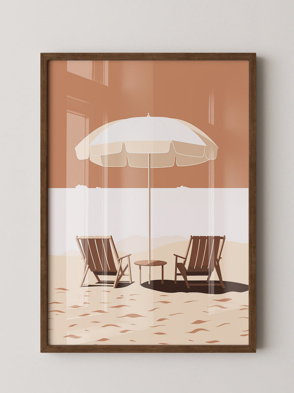 Strandstühle Schirm Minimalistisch