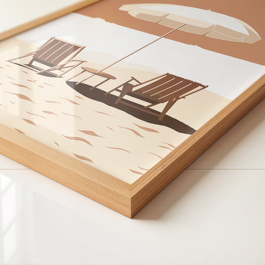 Strandstühle Schirm Minimalistisch