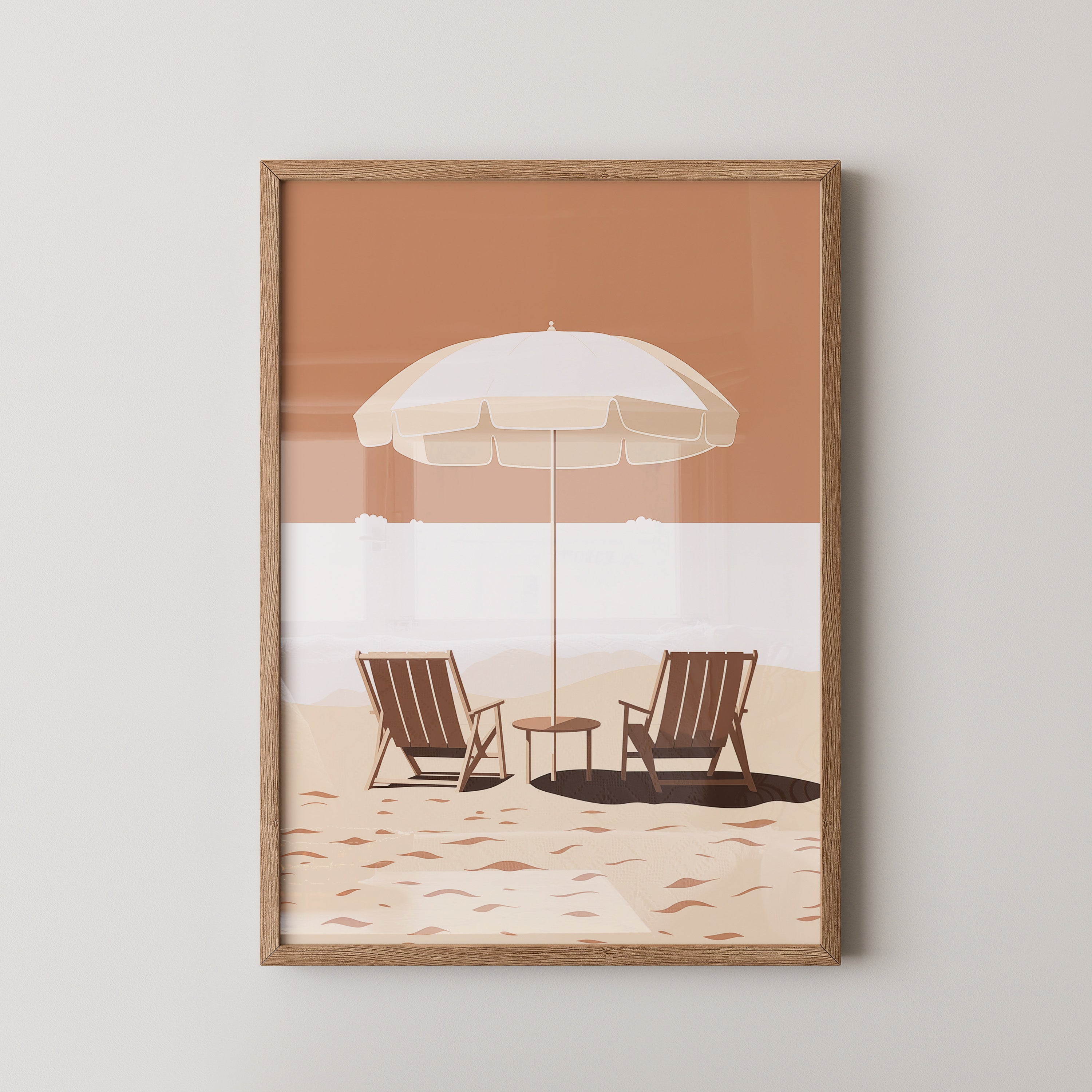 Strandstühle Schirm Minimalistisch