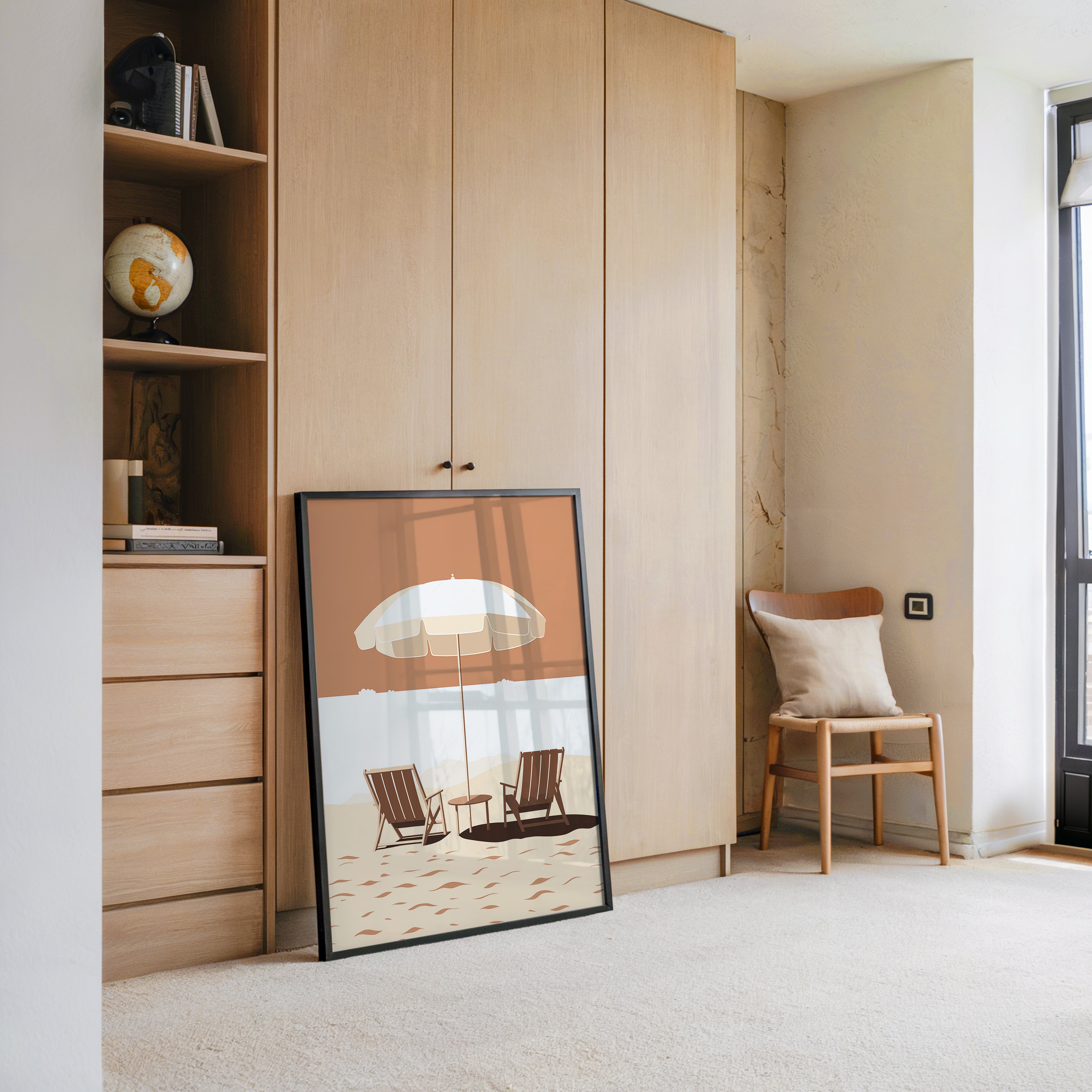 Strandstühle Schirm Minimalistisch