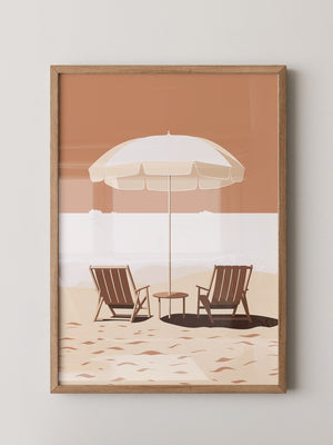 Strandstühle Schirm Minimalistisch