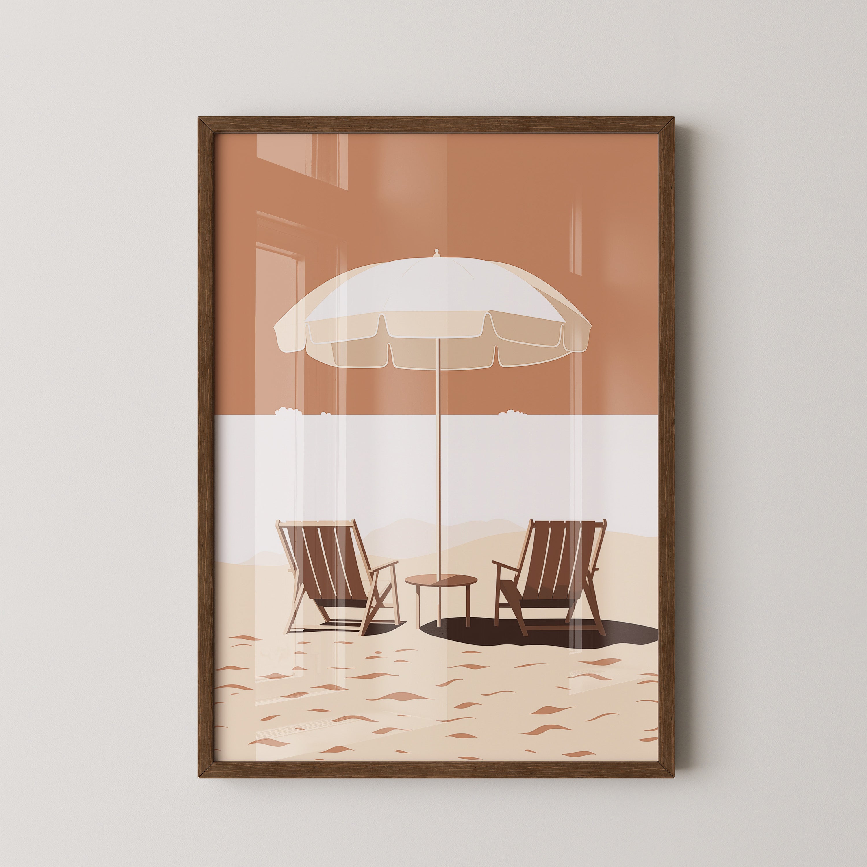 Strandstühle Schirm Minimalistisch