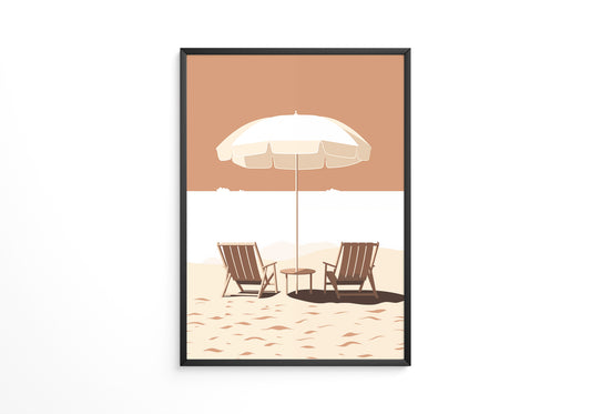 Strandstühle Schirm Minimalistisch