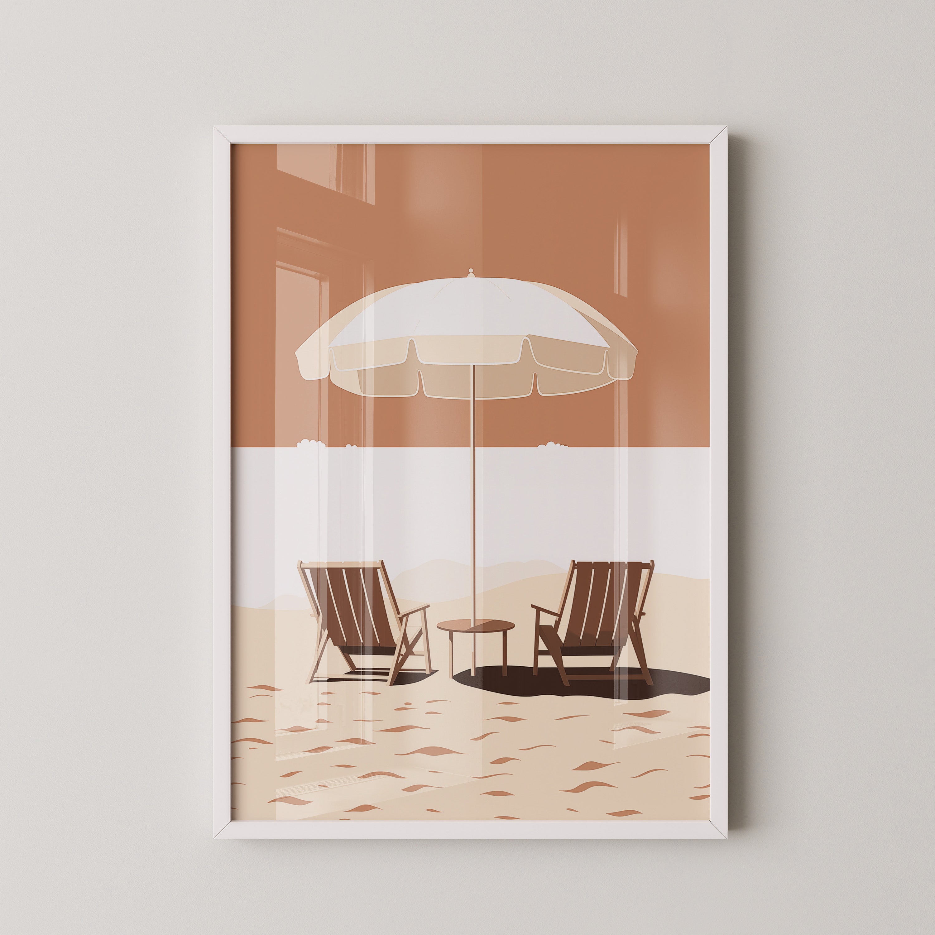 Strandstühle Schirm Minimalistisch