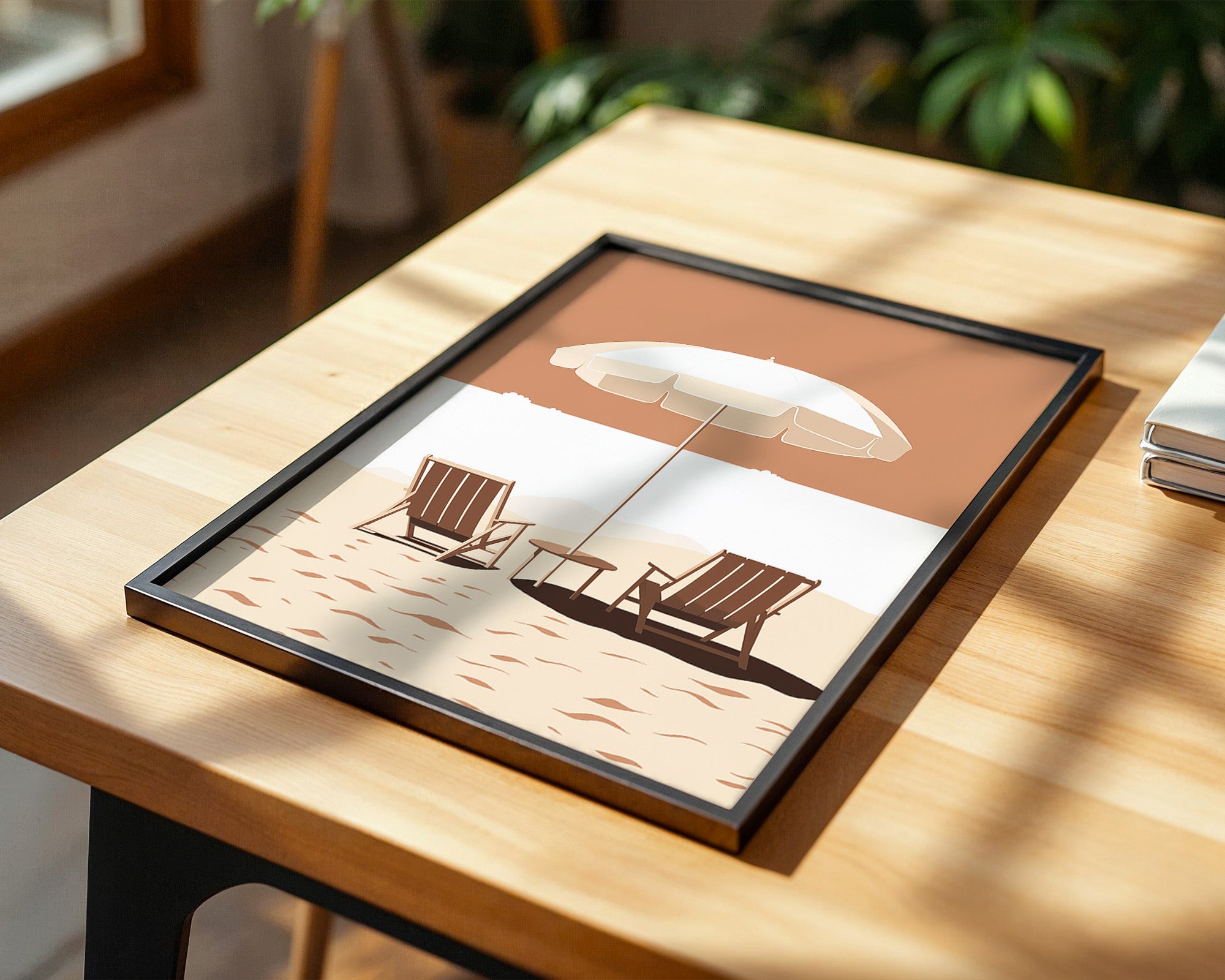 Strandstühle Schirm Minimalistisch