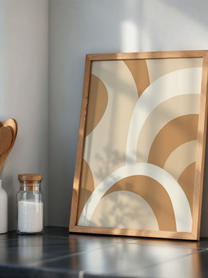 Abstrakte Bögen Erdfarben