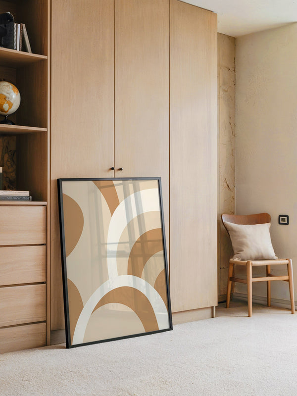 Abstrakte Bögen Erdfarben