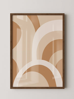 Abstrakte Bögen Erdfarben