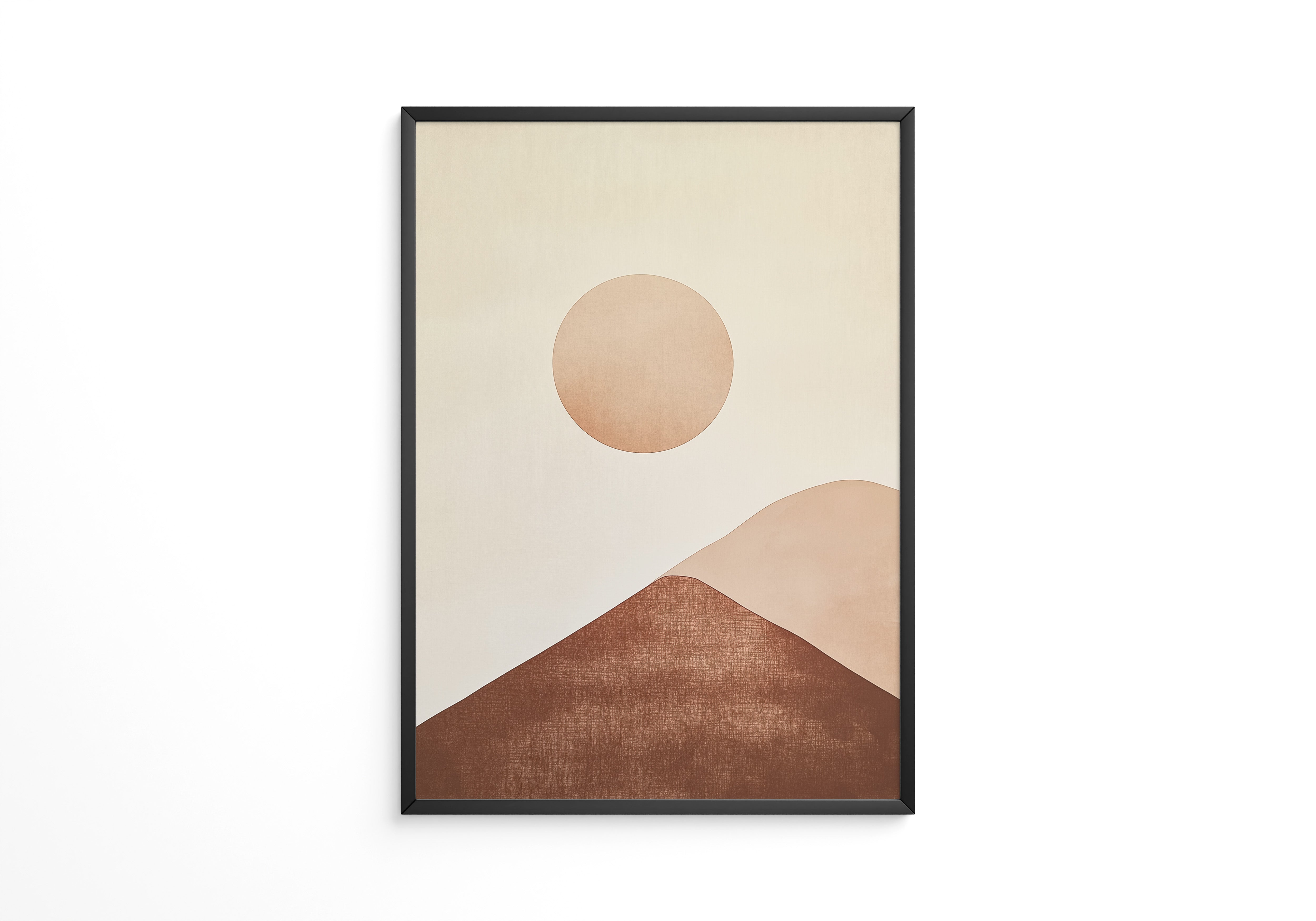 Minimalistische Landschaft Sonnenaufgang
