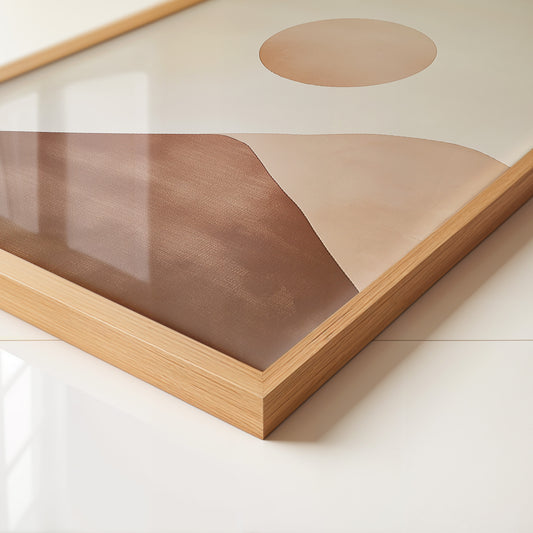 Minimalistische Landschaft Sonnenaufgang