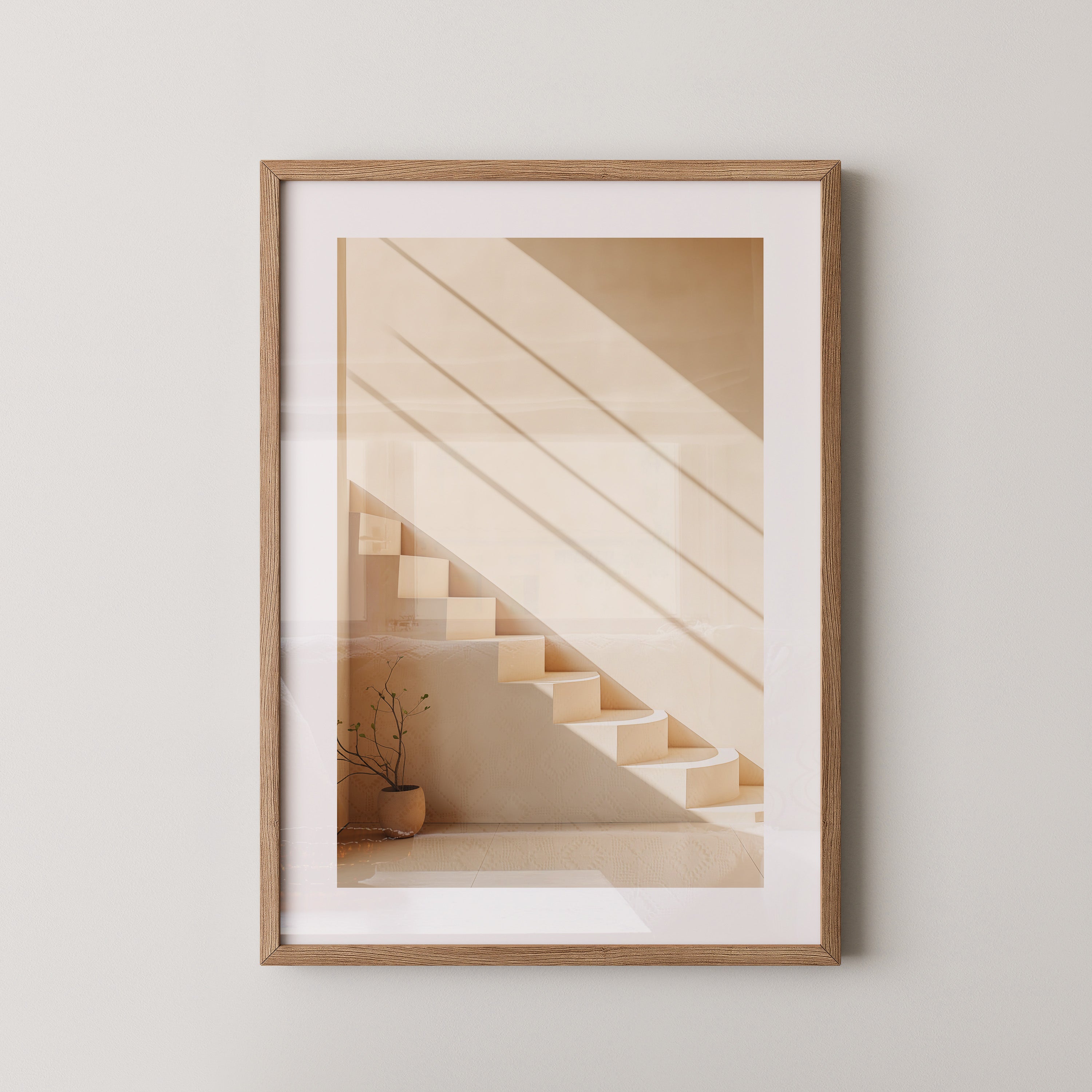 Treppe Minimalistisch Sonnenlicht