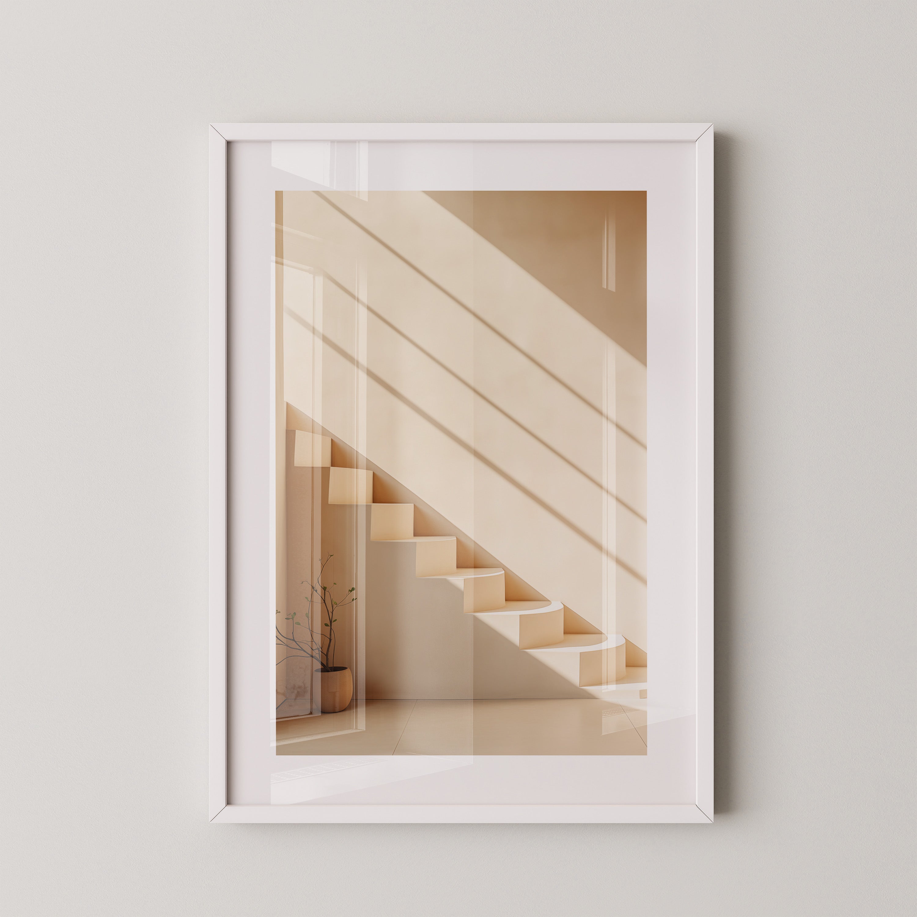 Treppe Minimalistisch Sonnenlicht