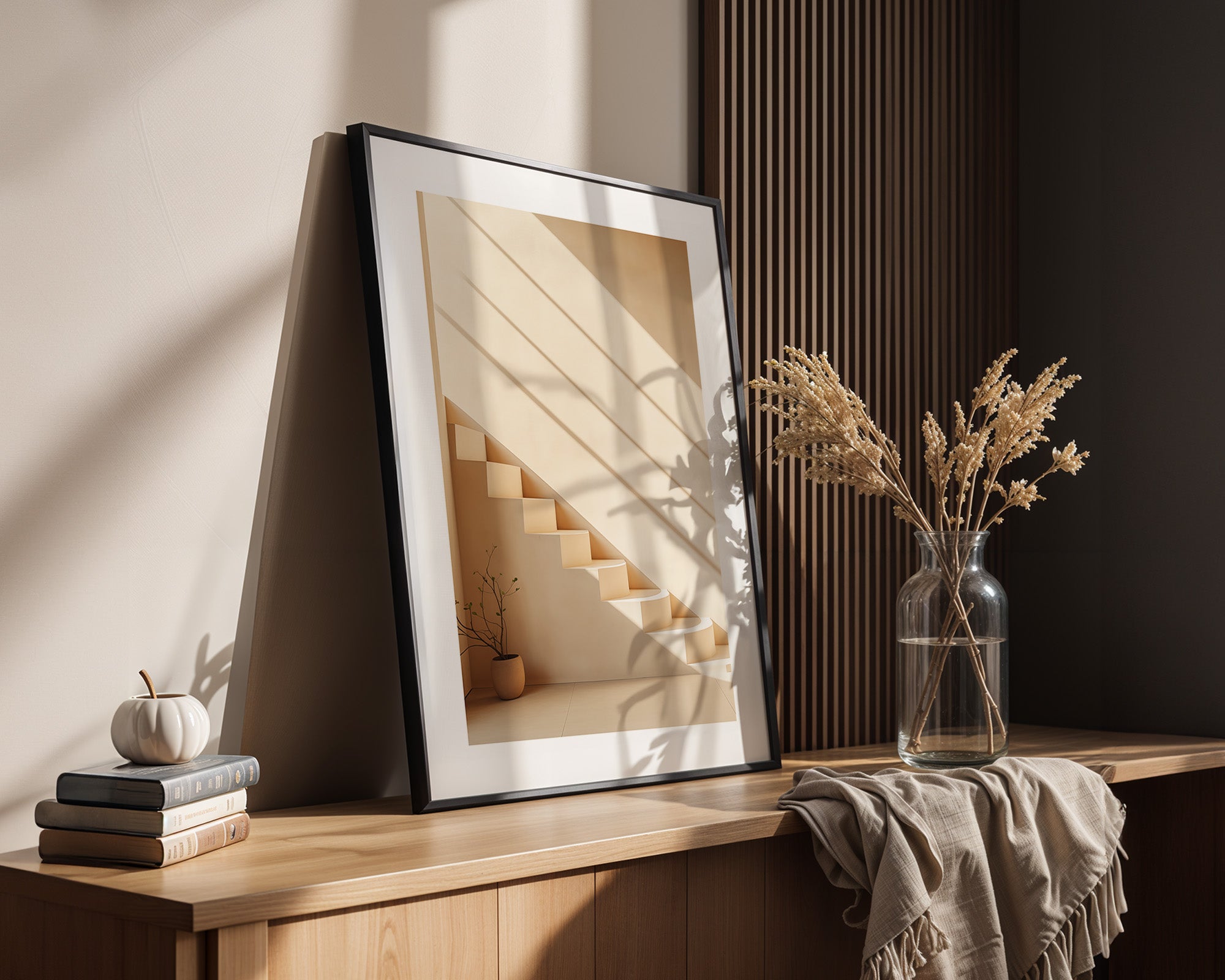 Treppe Minimalistisch Sonnenlicht