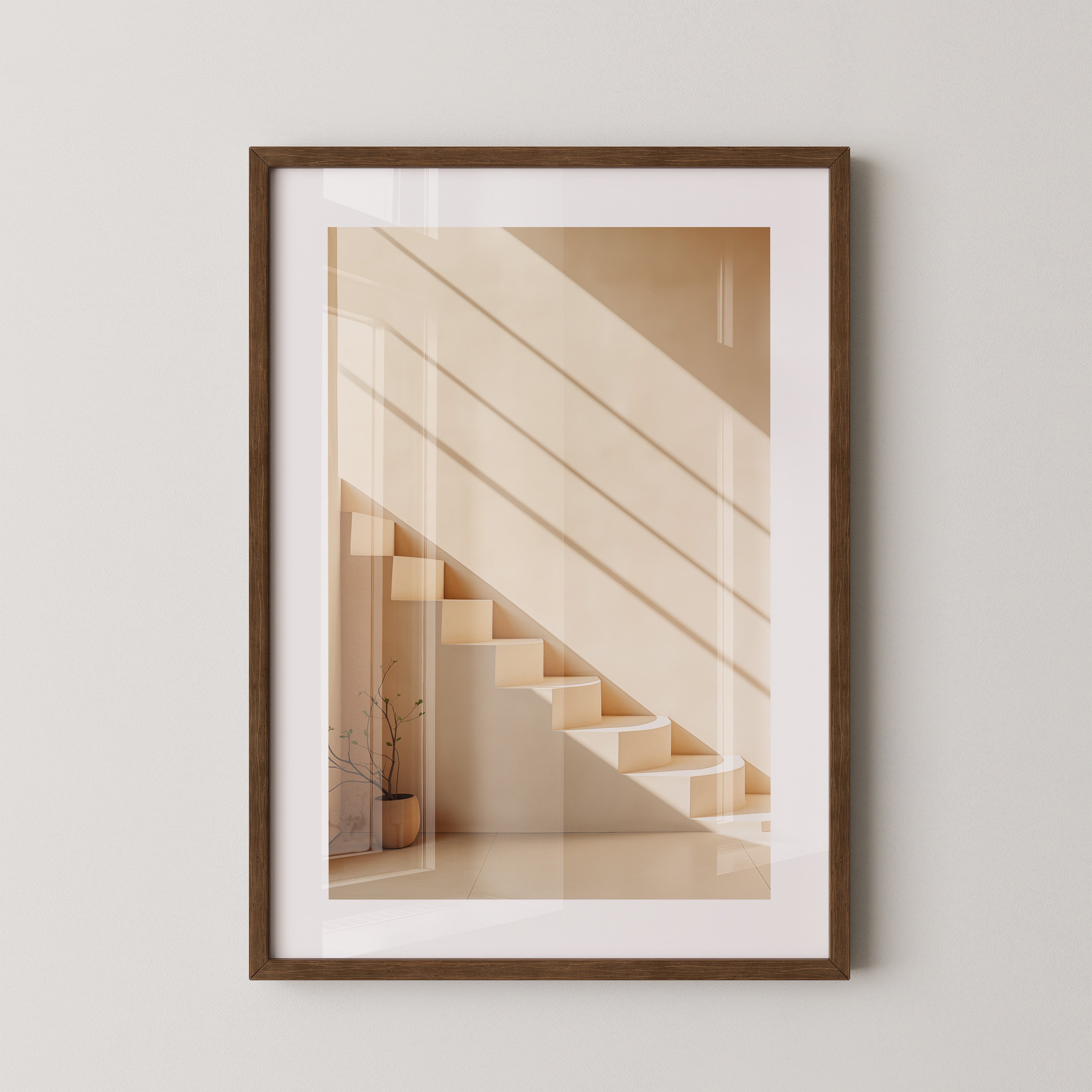 Treppe Minimalistisch Sonnenlicht