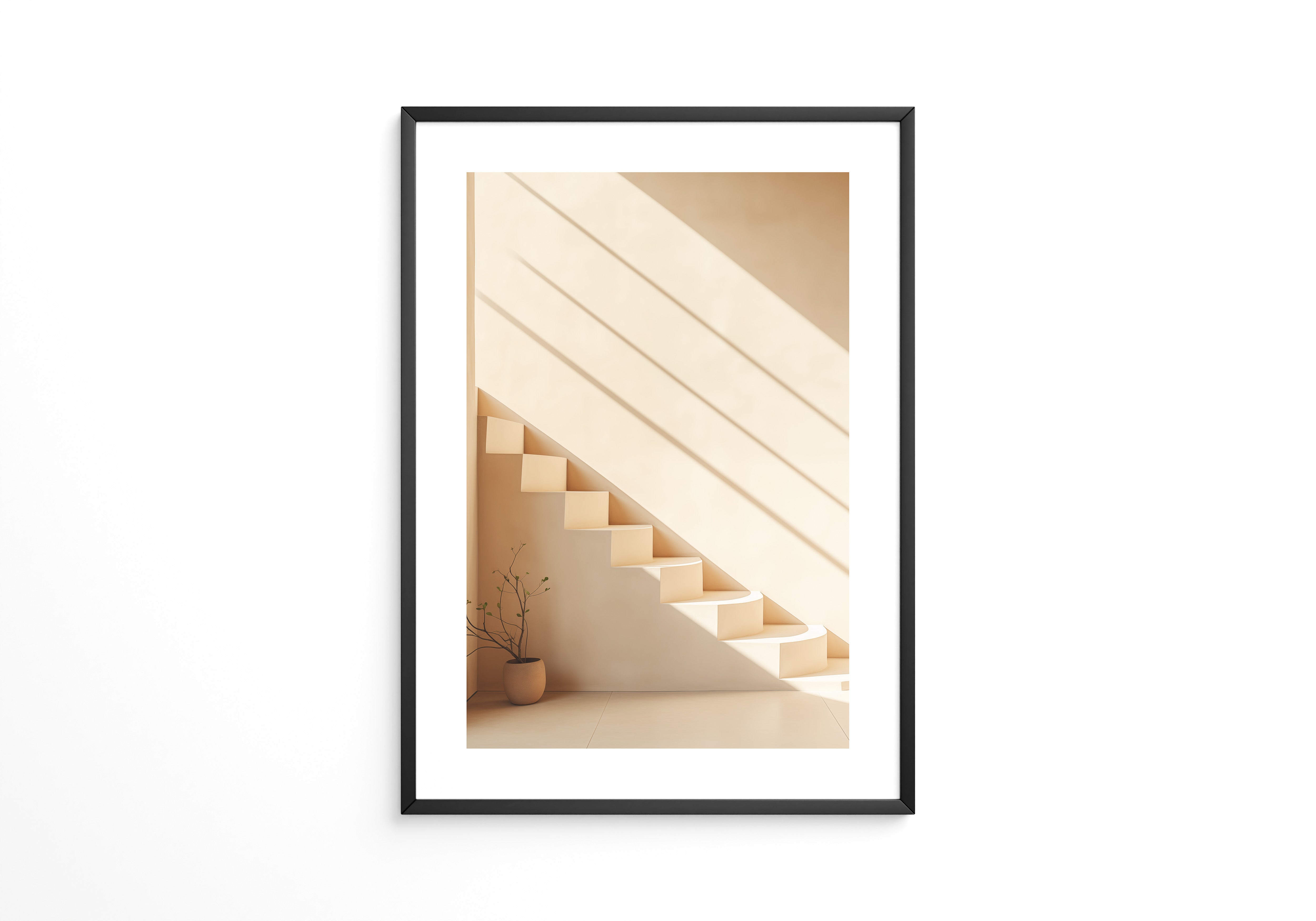 Treppe Minimalistisch Sonnenlicht