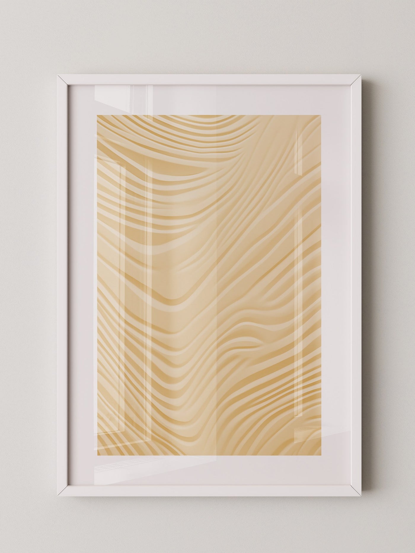 Wellenstruktur Beige