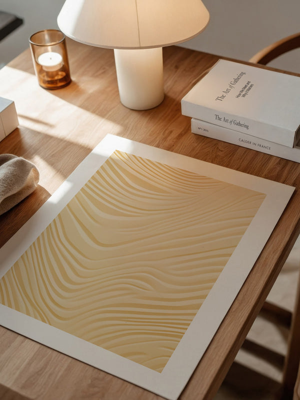 Wellenstruktur Beige