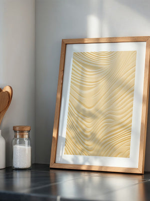 Wellenstruktur Beige