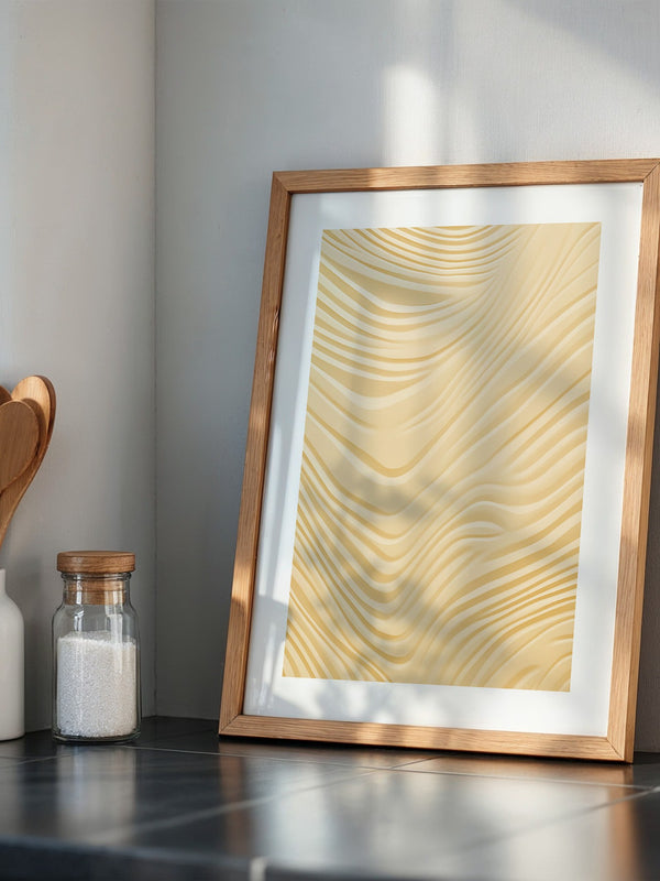 Wellenstruktur Beige