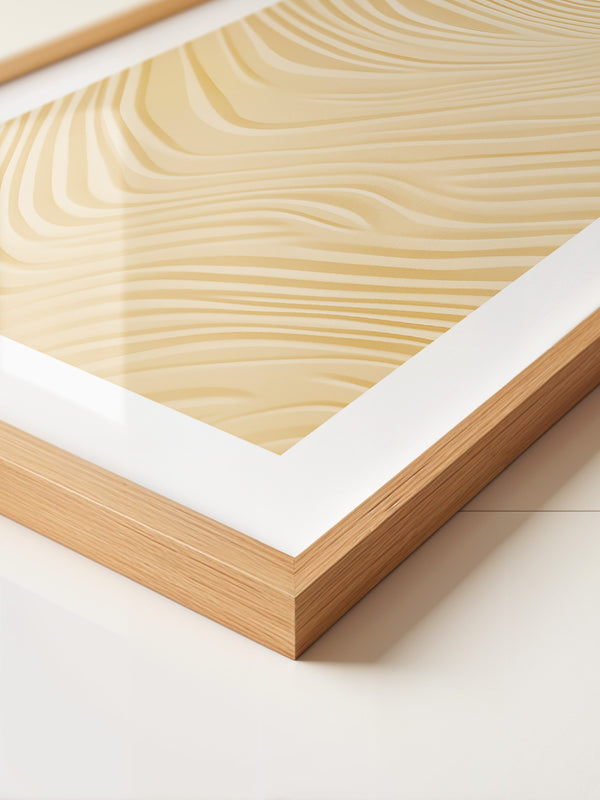 Wellenstruktur Beige