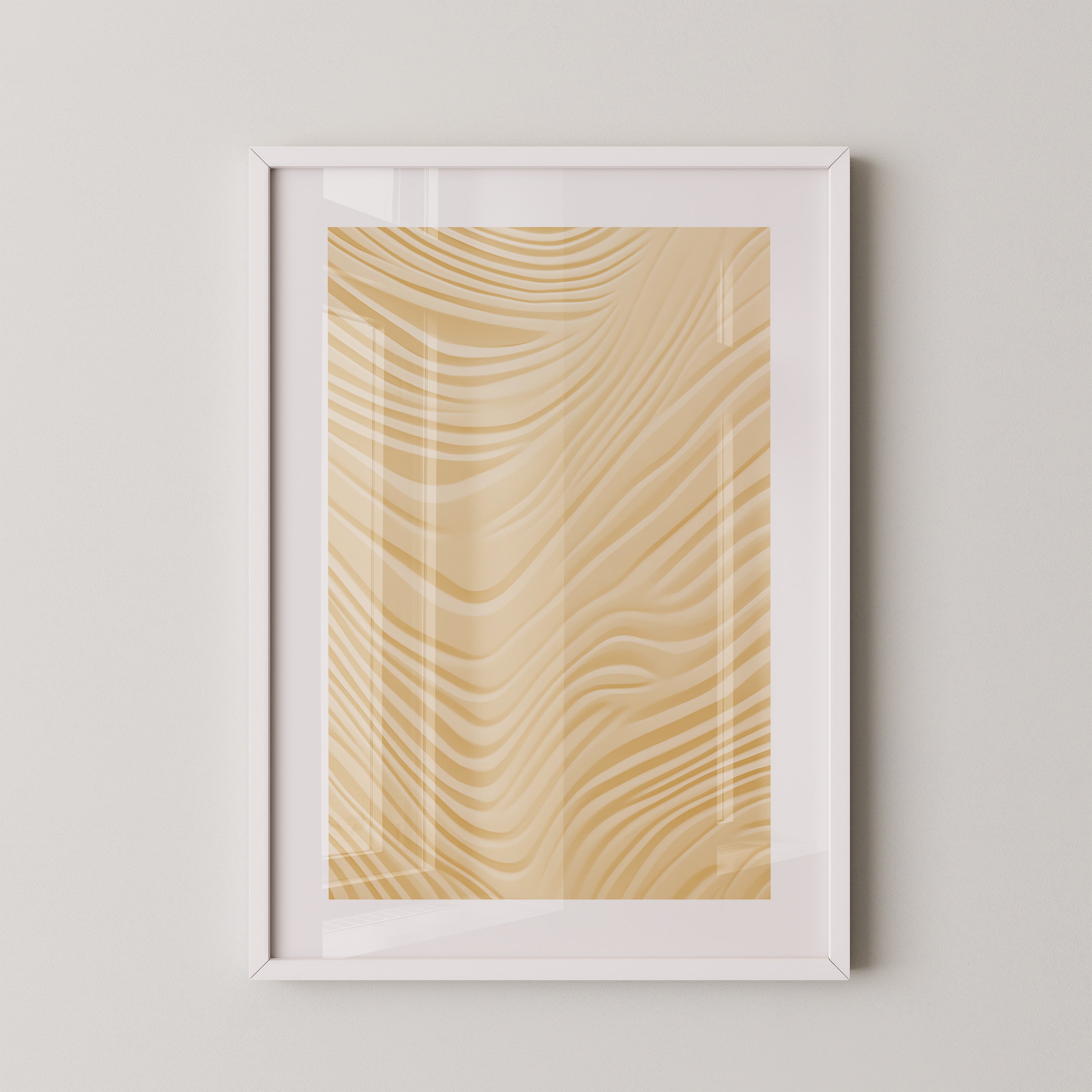 Wellenstruktur Beige